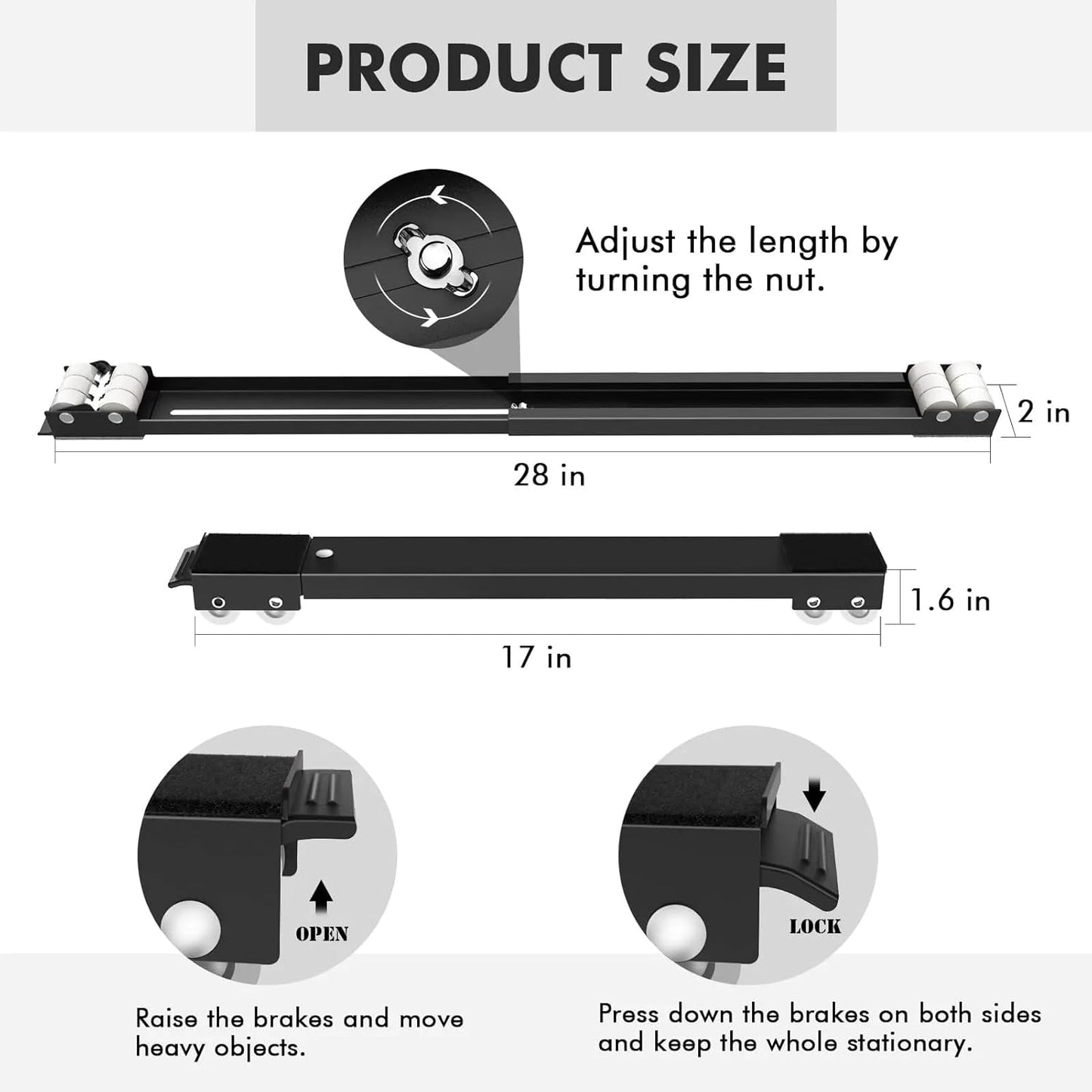 Heavy Load Furniture Lifter Mover Tool Set