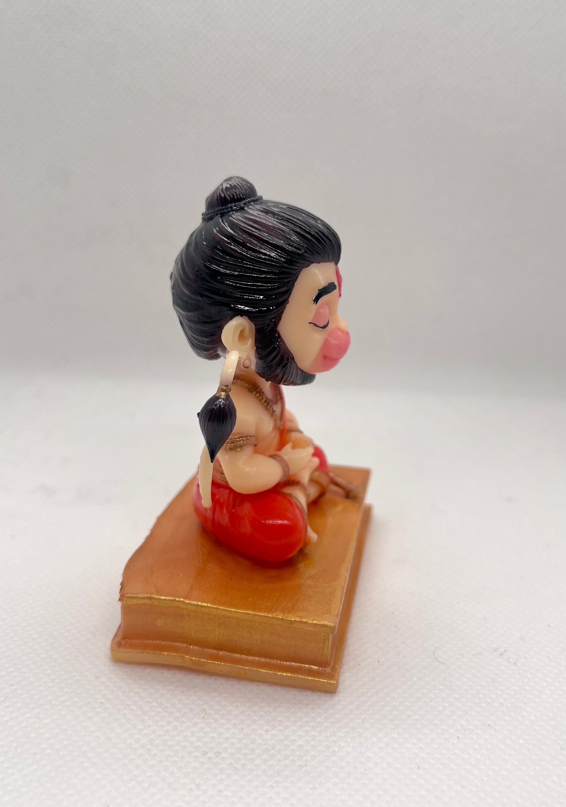 Peaceful Meditating Hanuman Murti | Bajrangbali Idol for Car Dashboard, Home & Yoga Studio | by Zeeneeds - Zeeneeds