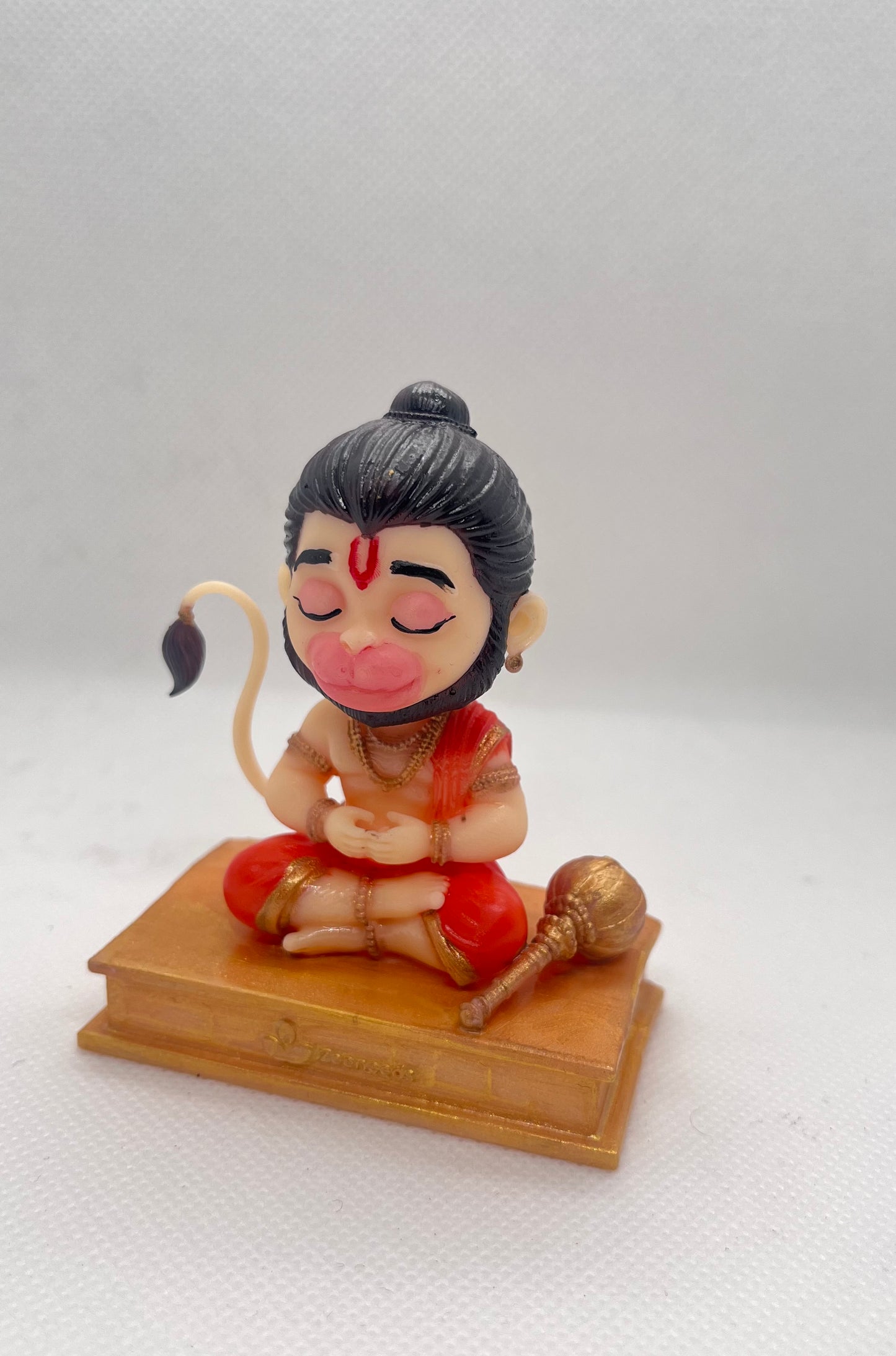 Peaceful Meditating Hanuman Murti | Bajrangbali Idol for Car Dashboard, Home & Yoga Studio | by Zeeneeds - Zeeneeds