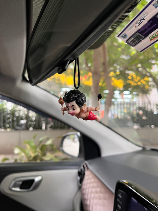 Bal Hanuman in Flying Posture – Car Hanging Idol - Zeeneeds