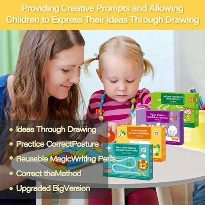 Magical Tracing Workbook Set - Reusable Pen and Eraser