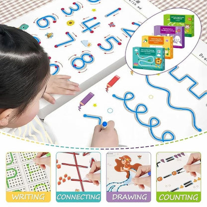 Magical Tracing Workbook Set - Reusable Pen and Eraser